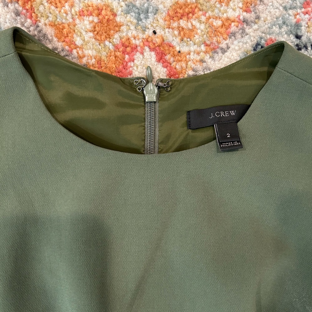 Green Jcrew dress